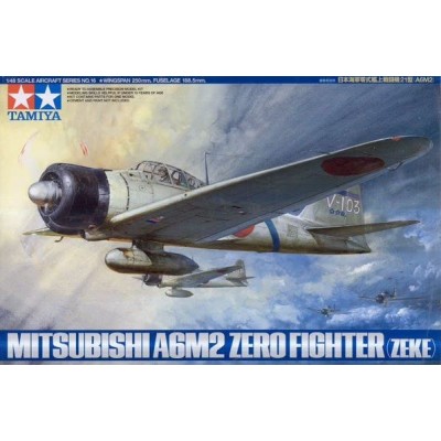 MITSUBISHI A6M2 ZERO FIGHTER (ZEKE) - 1/48 SCALE - TAMIYA